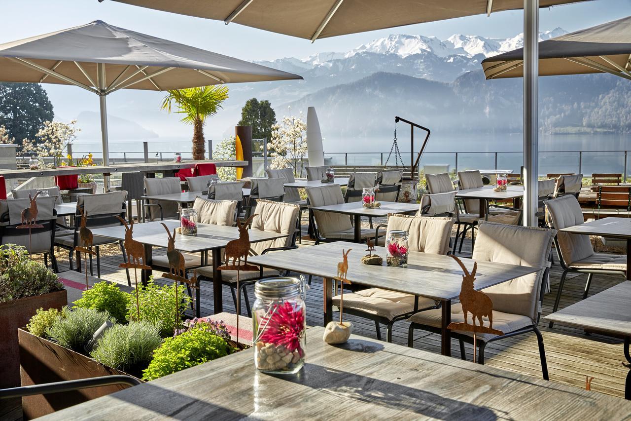 Alpenblick Weggis - Panorama & Alpen Chic Hotel Exterior foto