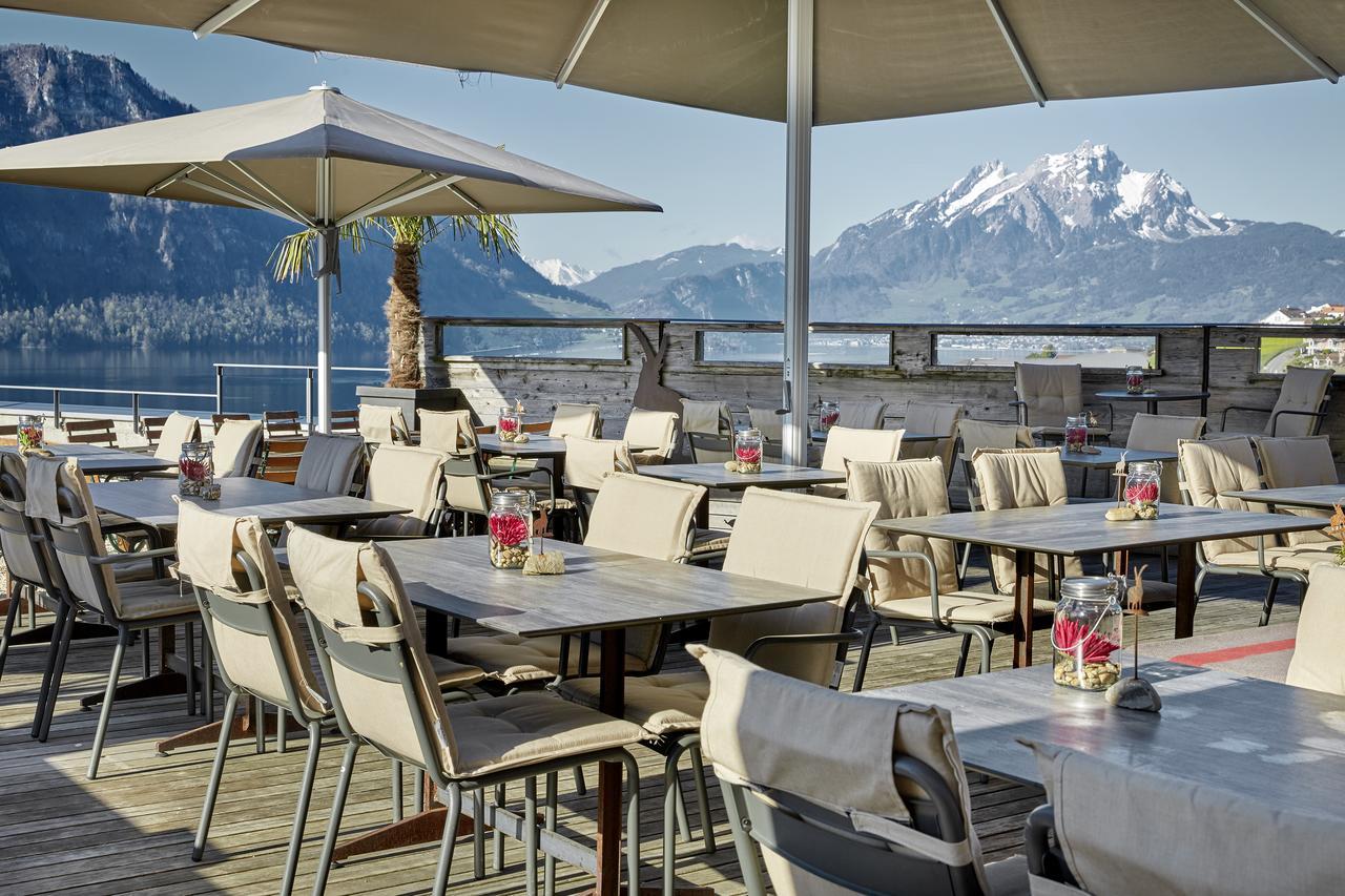 Alpenblick Weggis - Panorama & Alpen Chic Hotel Exterior foto