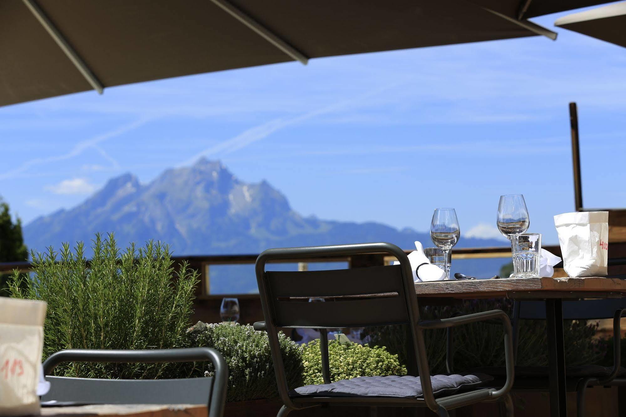 Alpenblick Weggis - Panorama & Alpen Chic Hotel Exterior foto